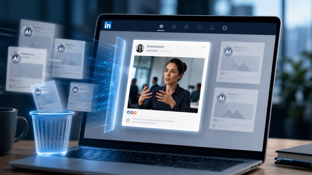 LinkedIn AI slop: stretta sui post vuoti e generici