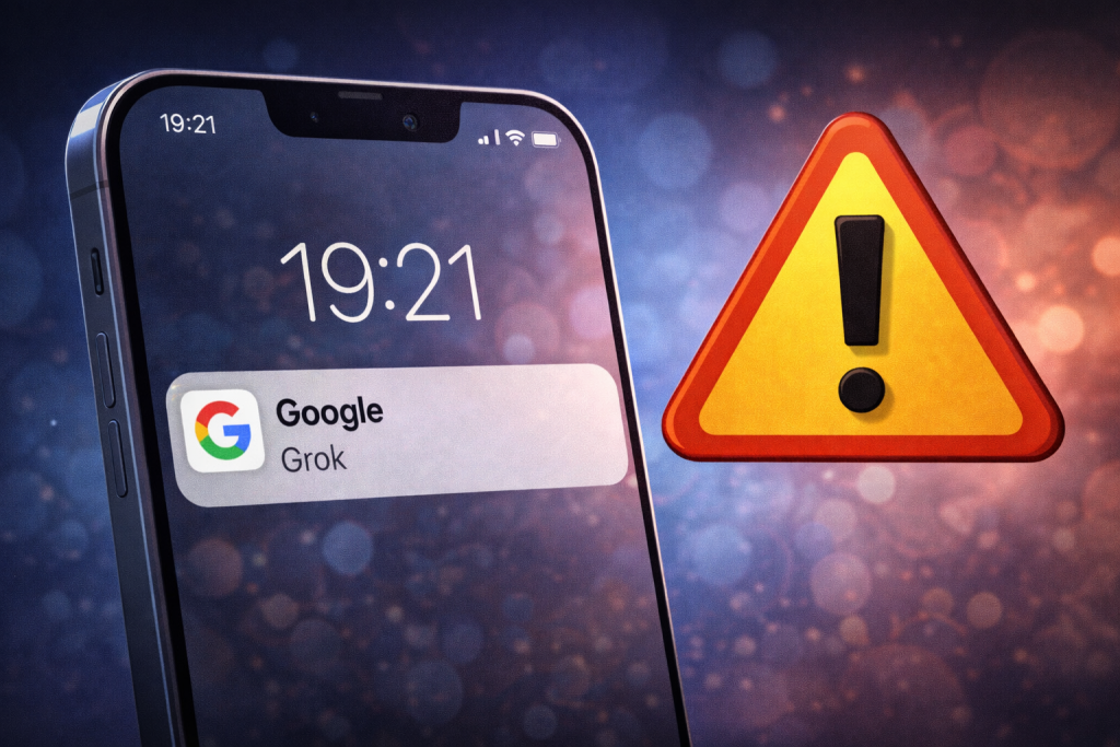 Notifica Grok Google: caos su iPhone , contenuti inappropriati