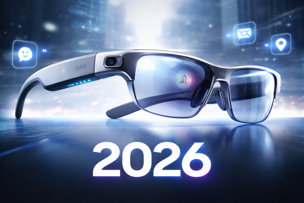 Samsung smart glasses AI: debutto nel 2026