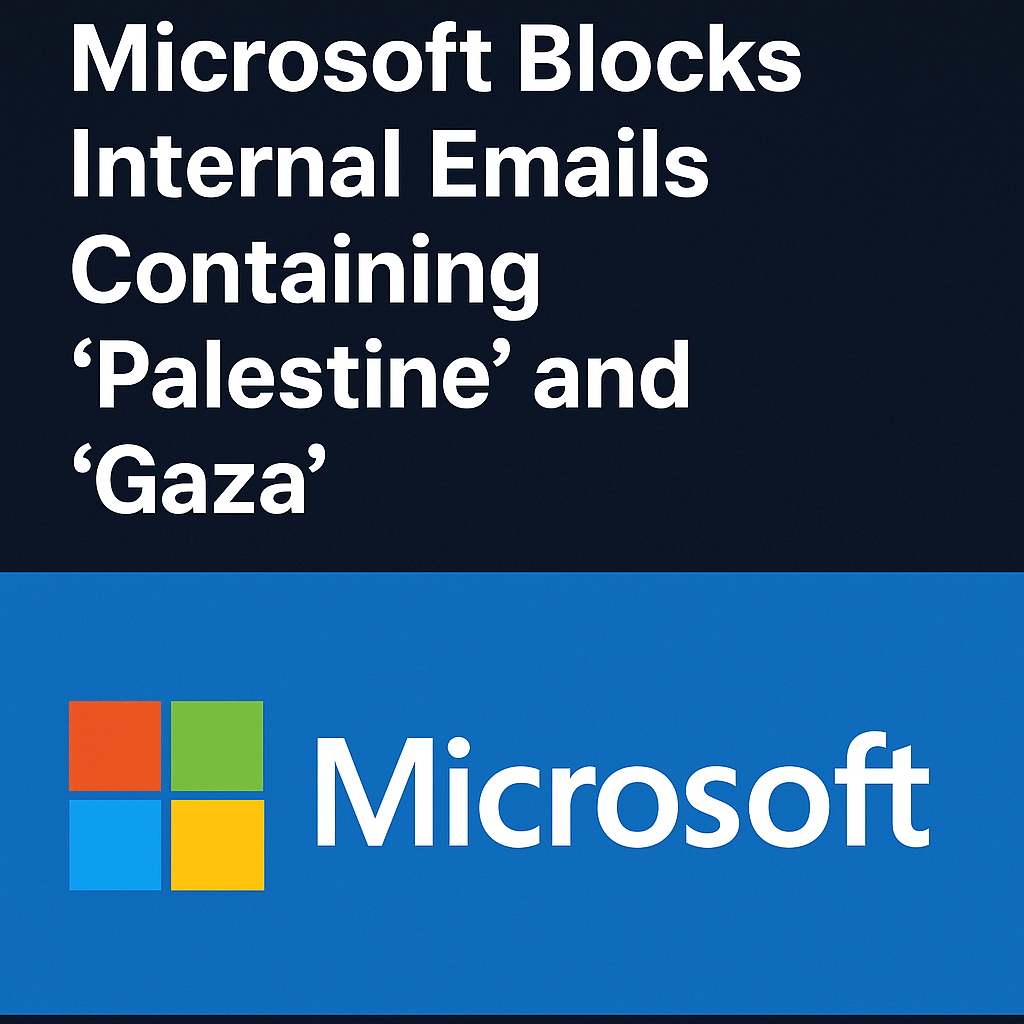 Microsoft blocca temporaneamente le email interne con i termini "Palestina" e "Gaza"