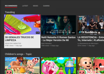 YouTube app TV cambia la sua sidebar
