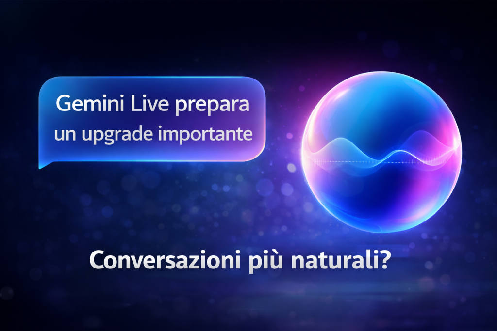 Gemini Live starebbe preparando un upgrade importante con risposte più complete