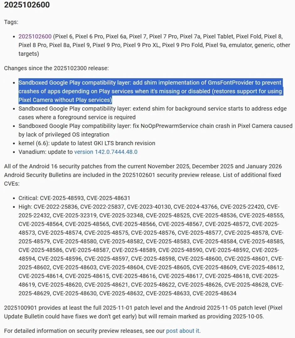 GrapheneOS: risolto il blocco della fotocamera dei Pixel