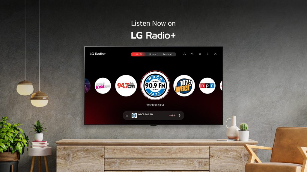 LG lancia LG Radio+ per l'intrattenimento domestico