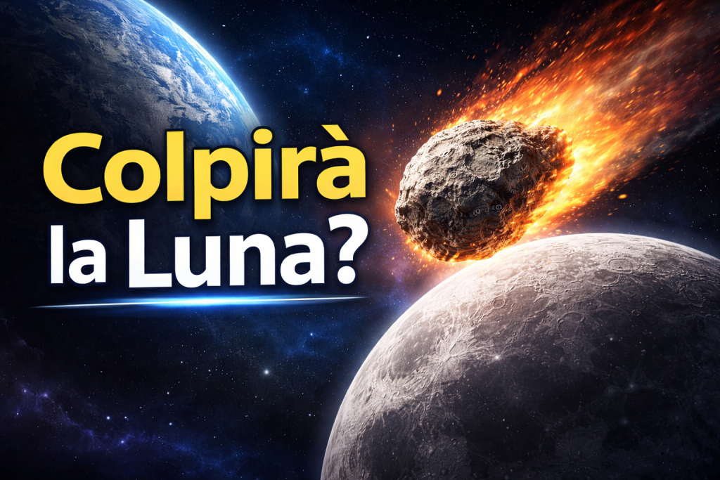 Asteroide 2024 YR4: piccola possibilità di impatto sulla Luna