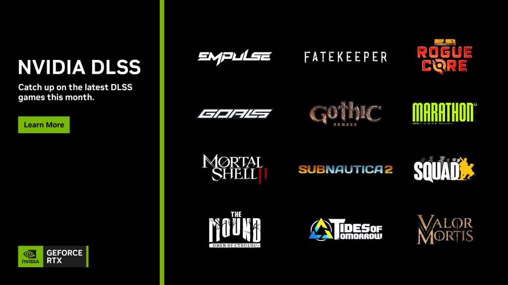 Giochi DLSS: giugno spinge forte su RTX, Steam e demo