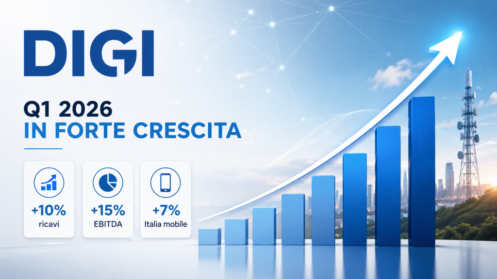 DIGI Q1 2026, ricavi in crescita del 10%