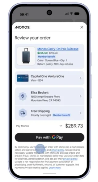 Google Universal Commerce Protocol per pagamenti online