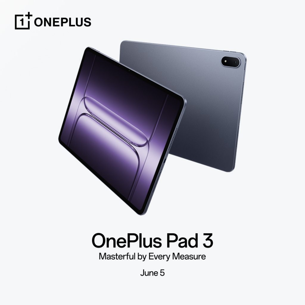 OnePlus Pad 3 verrà lanciato ufficialmente il 5 giugno