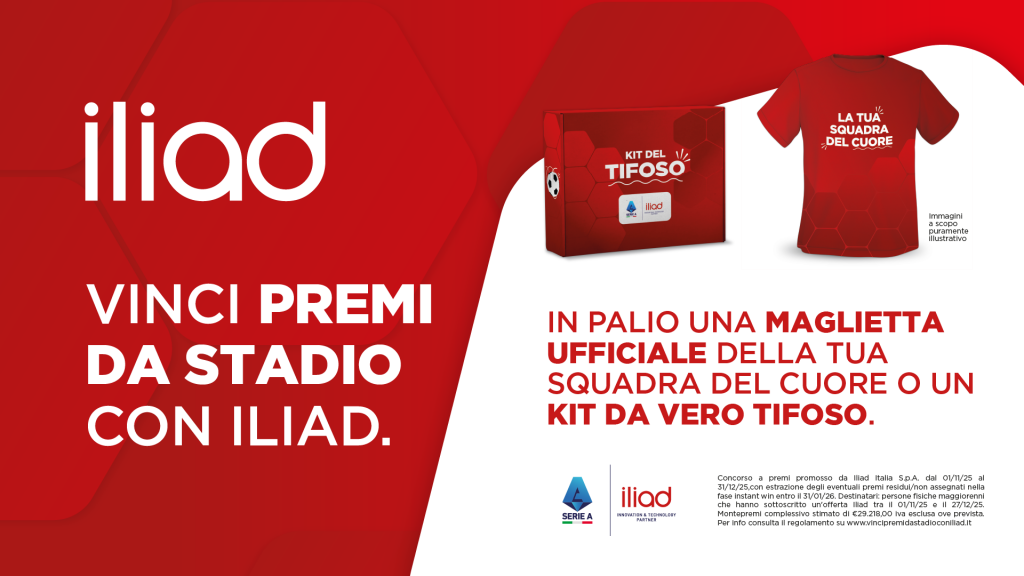 Iliad Instant Win: premi e maglie autografate per i nuovi utenti