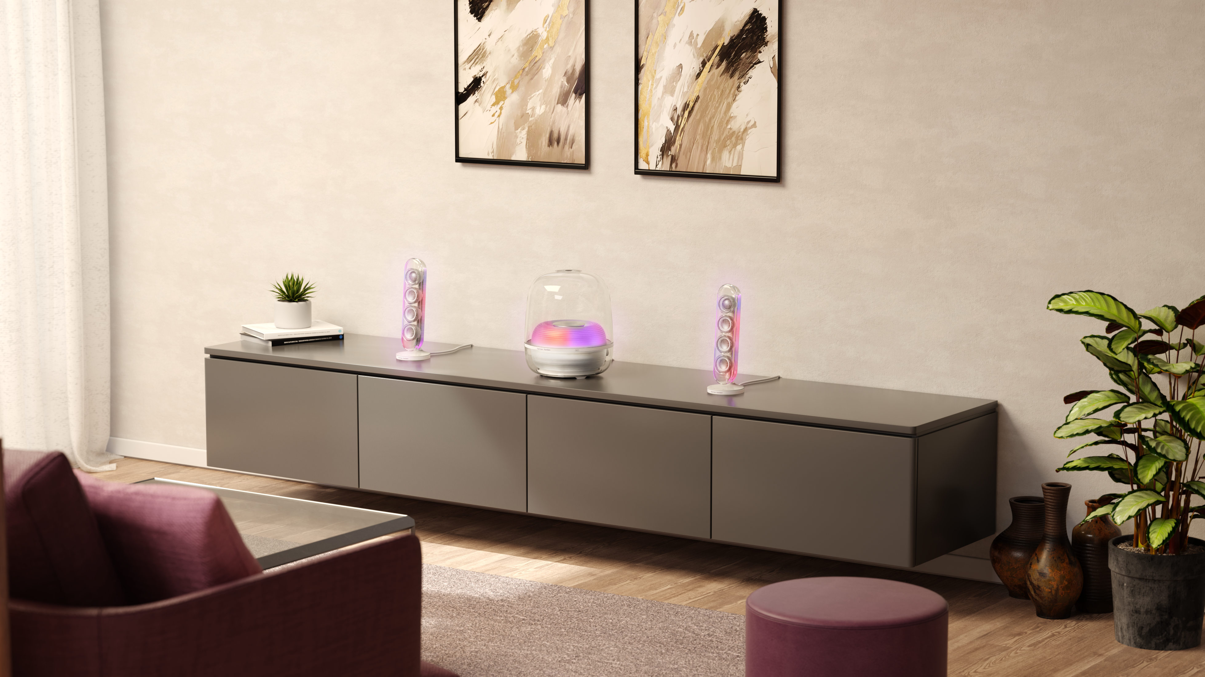 Harman Kardon SoundSticks 5 Wi-Fi e Aura Studio 5 Wi-Fi