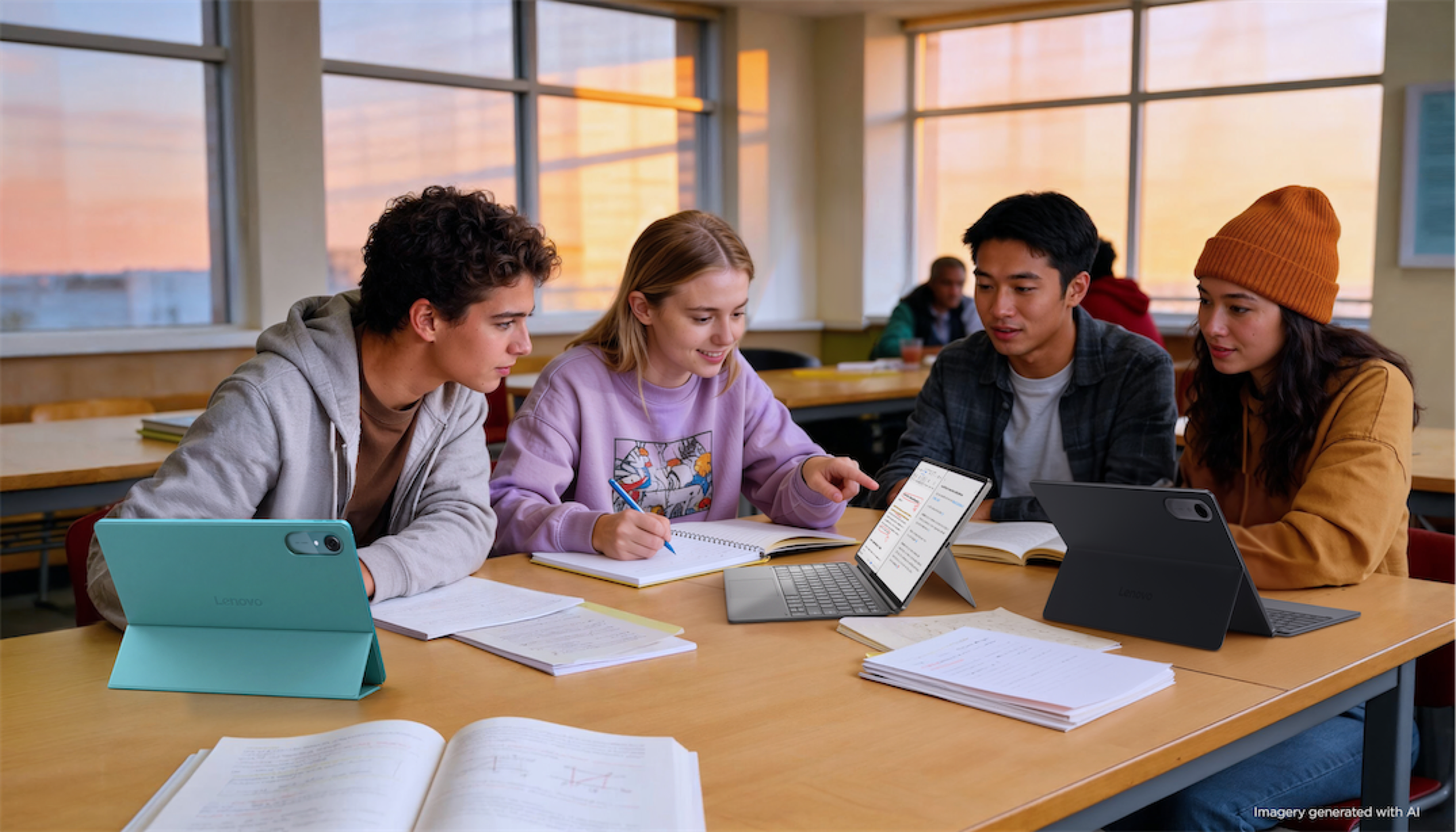 Tecnologia studenti Gen Z: Lenovo racconta lo studio moderno