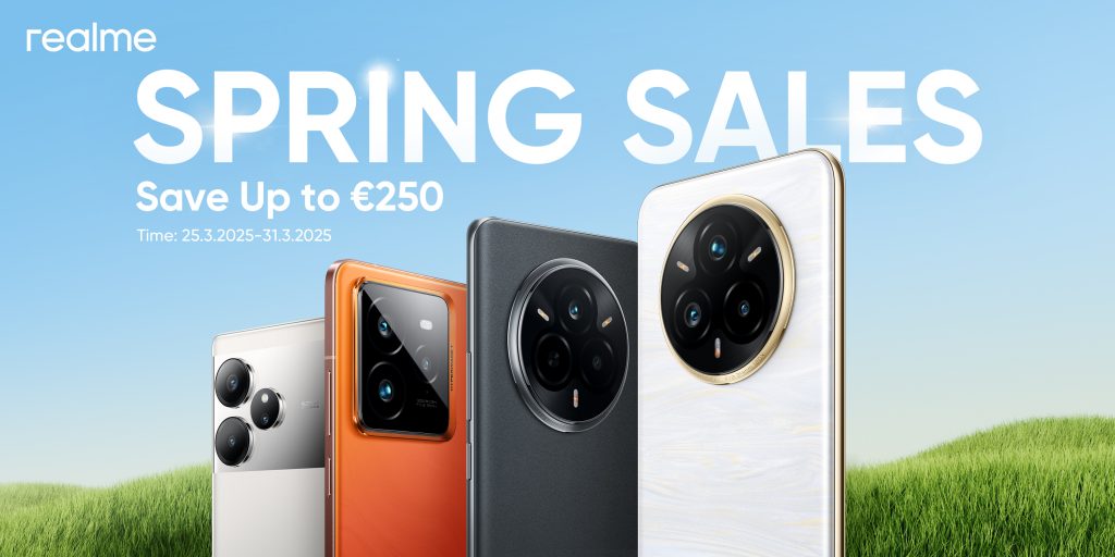 Realme Spring Sale su Amazon: sconti fino a 250€ sui top di gamma