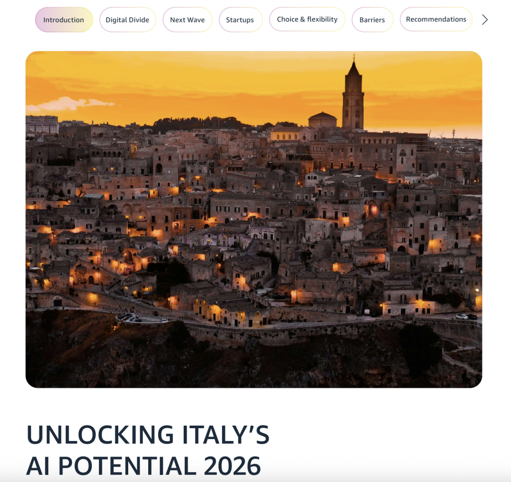 AI in Italia cresce del 33%: AWS fotografa il divario