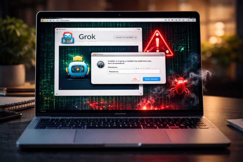 Fake di Grok AI usato per infettare alcuni Mac