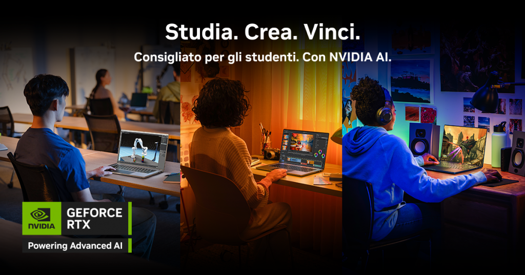 NVIDIA GeForce RTX Back to School: AI per studiare, creare e giocare senza limiti
