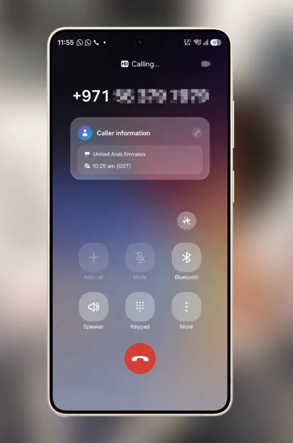 One UI 9 rende più semplici le chiamate internazionali
