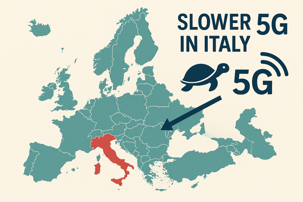 La qualità del 5G in Italia è tra le peggiori in Europa