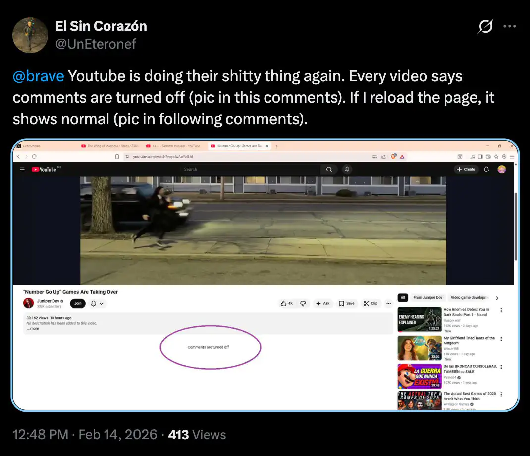 YouTube commenti spariti: colpa degli ad blocker