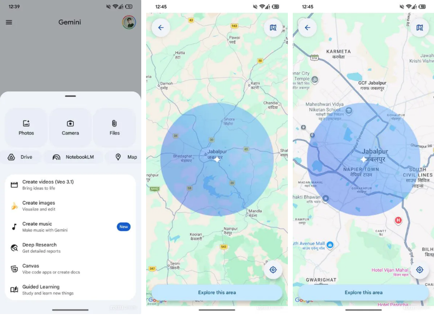 Gemini Google Maps: allegati area in arrivo