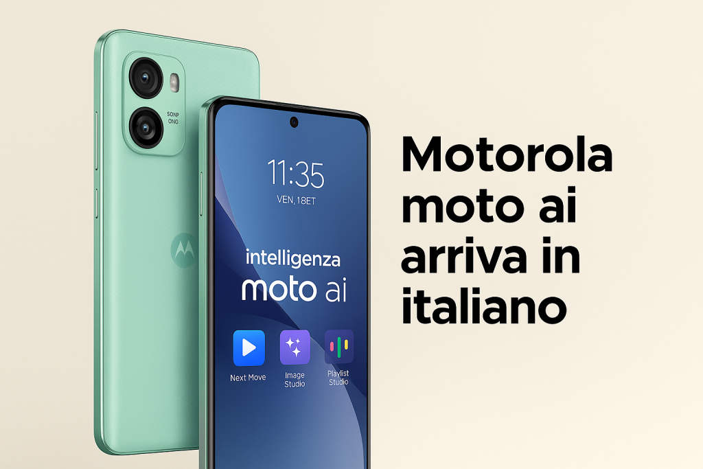 Motorola moto ai arriva in italiano e altre lingue