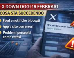 X down oggi 16 febbraio: cosa sta succedendo