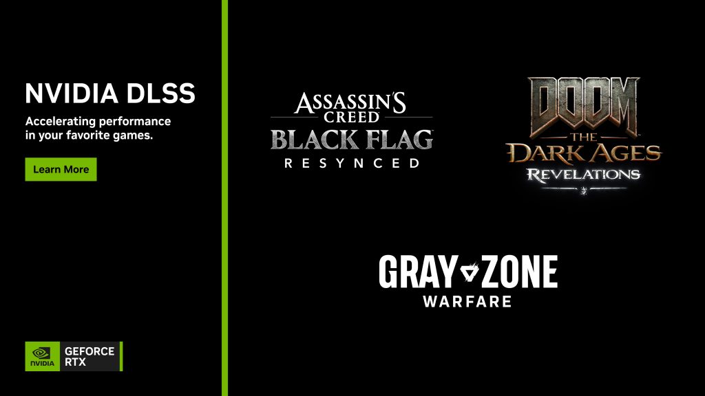 DLSS: NVIDIA accelera su tre giochi di grande calibro