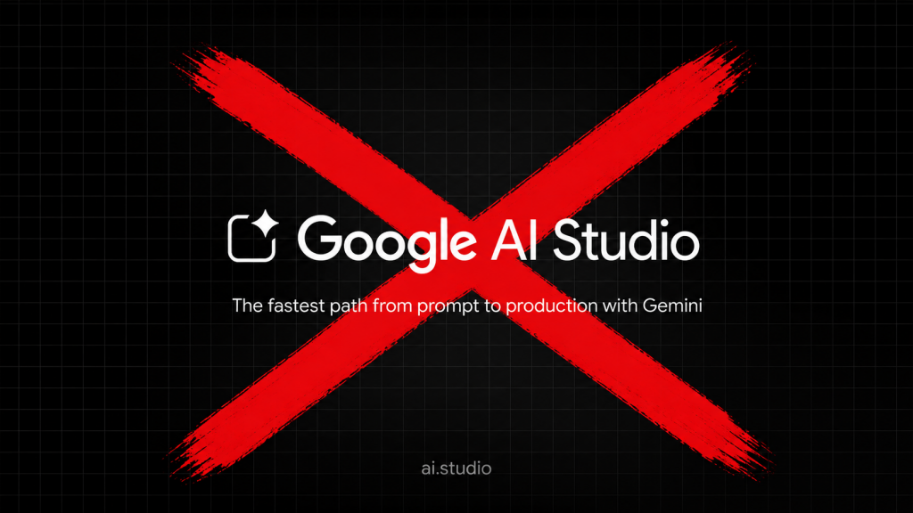 Google cancella l’app AI Studio prima del debutto