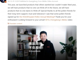 Richard Yu annuncia prodotti Huawei oltre l'immaginazione