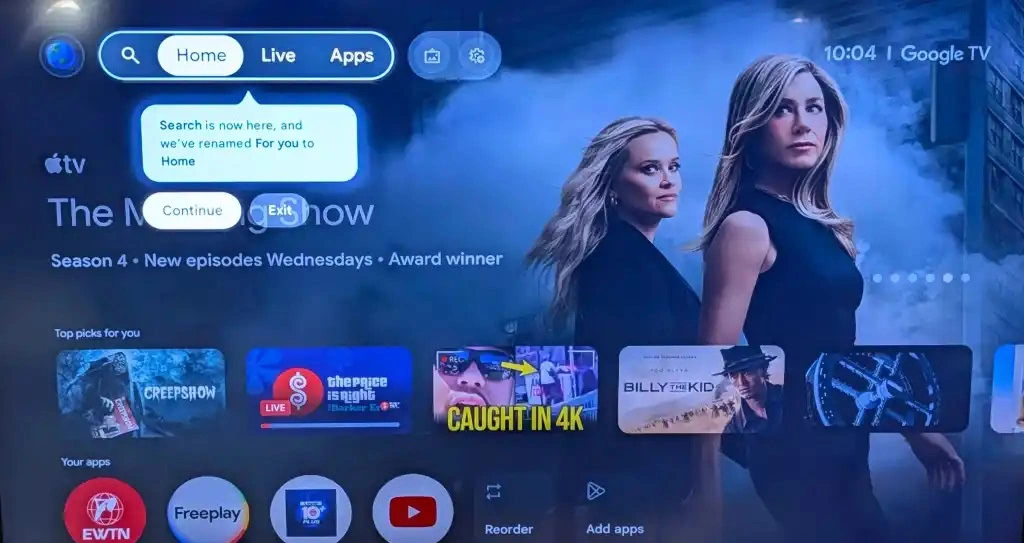 Google TV: nuovo redesign della homescreen per un’interfaccia più semplice
