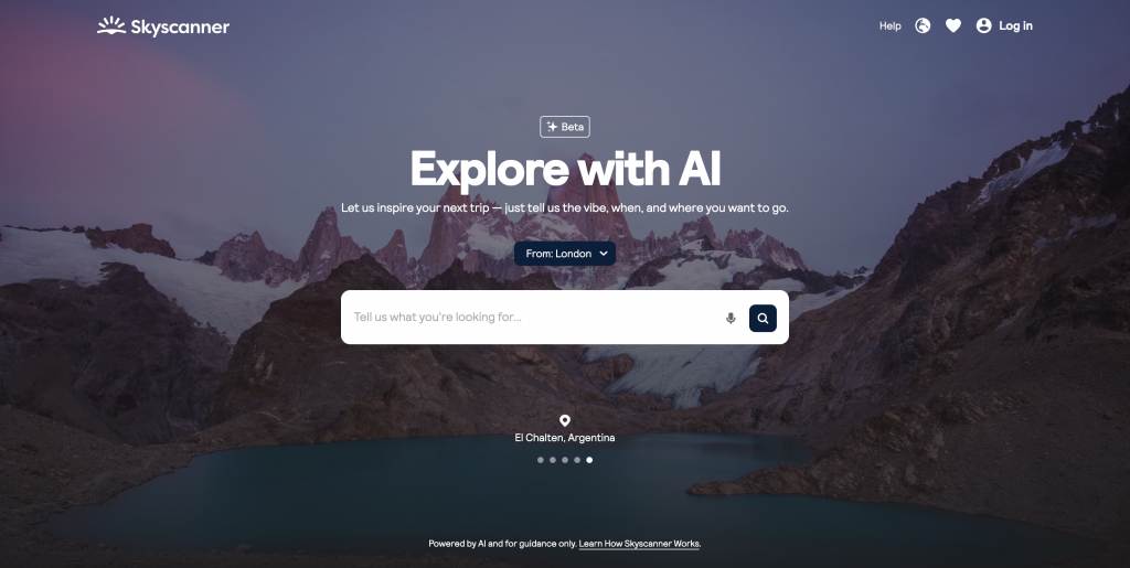 Skyscanner IA aiuta a pianificare viaggi estivi, voli e offerte migliori
