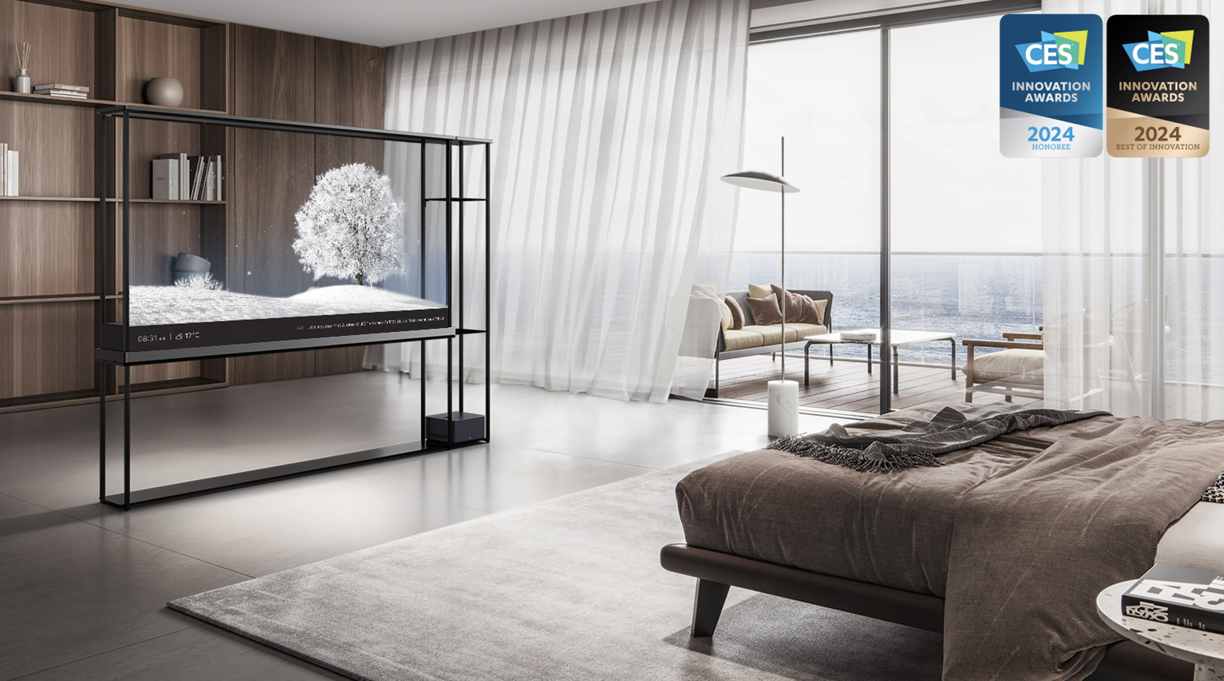 LG SIGNATURE OLED T porta l’OLED trasparente nel salotto