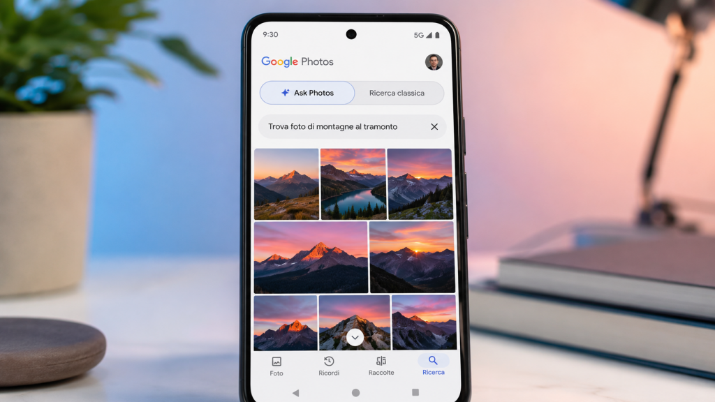 Google Foto corregge Ask Photos con un tocco