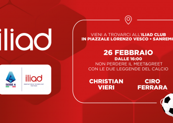 iliad a Sanremo 2026 torna con iliadclub a Casa Kiss Kiss