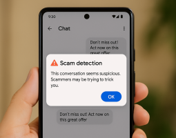 Pixel rileverà truffe anche nelle app chat