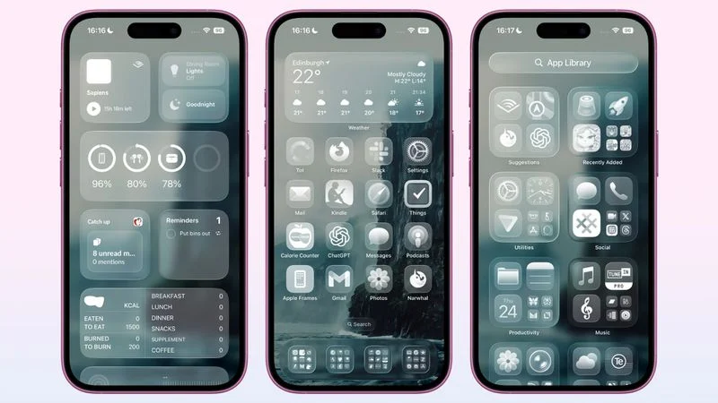 iOS 26: come rendere trasparenti le icone delle app