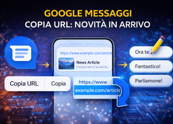 Google Messaggi copia URL: novità in arrivo