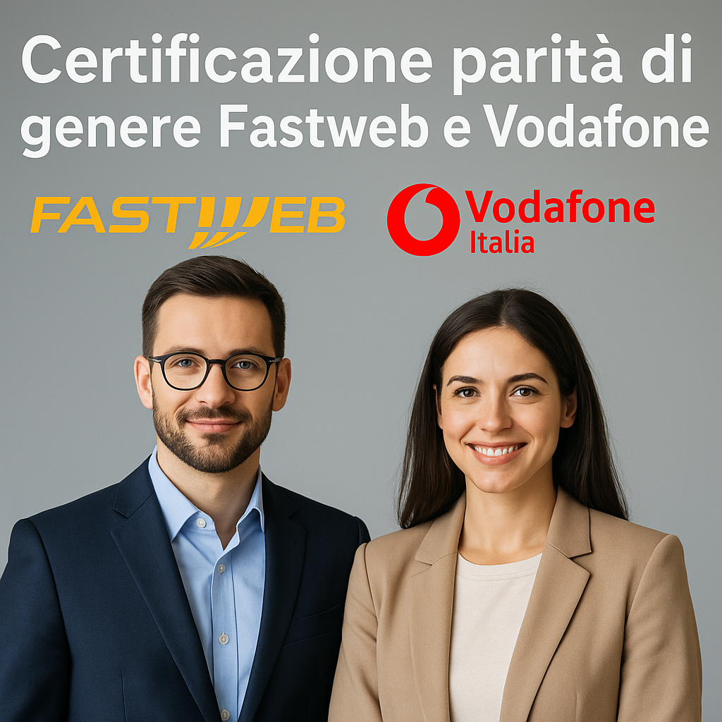 Fastweb e Vodafone Italia confermano la certificazione per la parità di genere