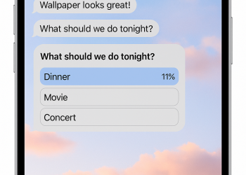 iOS 26: sfondi condivisi e sondaggi in Messaggi, novità ispirate a WhatsApp