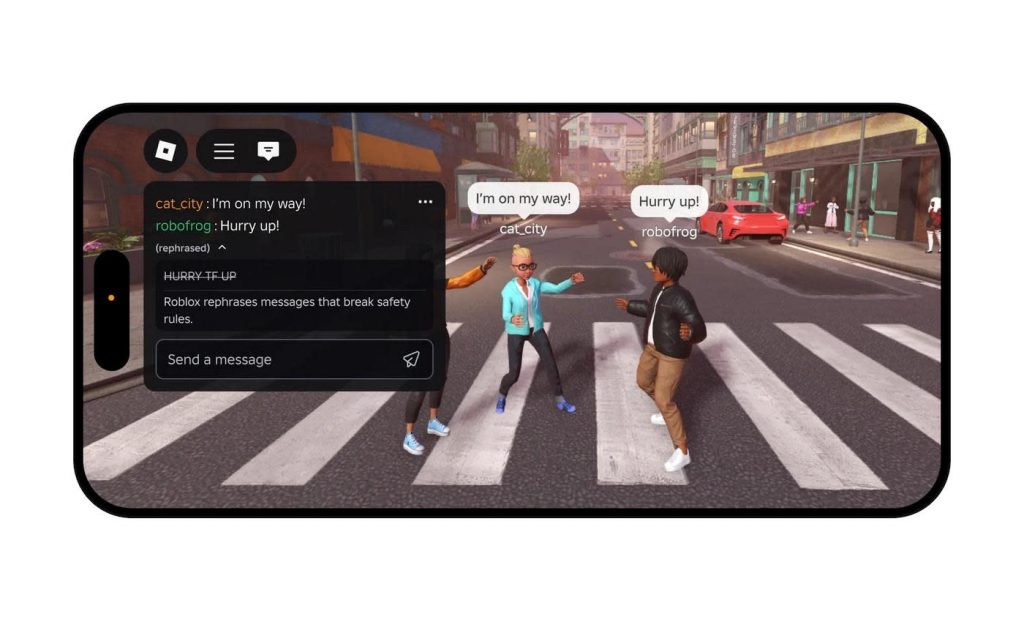 Roblox chat AI: nuovo filtro AI anti parolacce