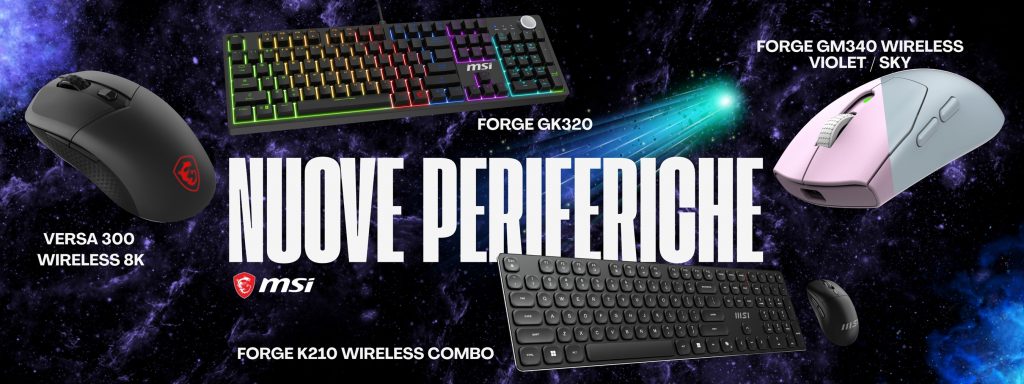 Mouse e tastiere MSI: quattro novità arrivano in Italia