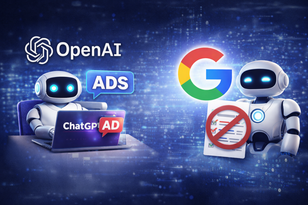 Google critica ChatGPT, Gemini resta senza pubblicità