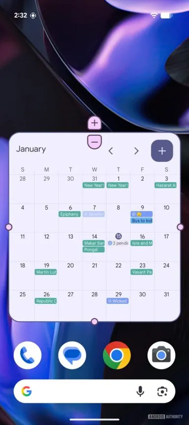 Android 16 QPR3: widget più facili da gestire