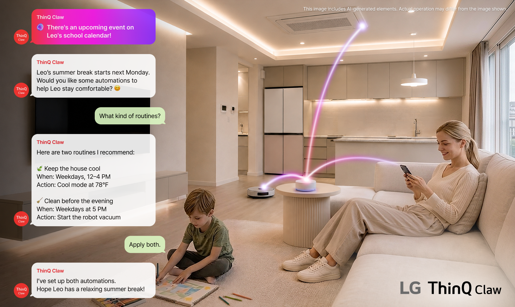 LG AI Home cambia passo a IFA 2026 con ThinQ Claw