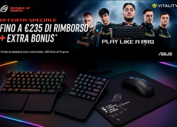 ASUS ROG presenta Falcata, Harpe II Ace e Sheath II XXL per eSport