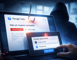 Phishing con Google Tasks: nuova truffa ruba credenziali aziendali