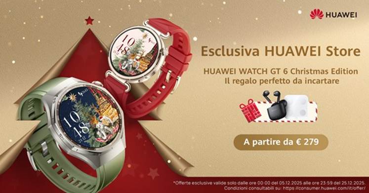 HUAWEI WATCH GT 6 Christmas Edition porta stile natalizio