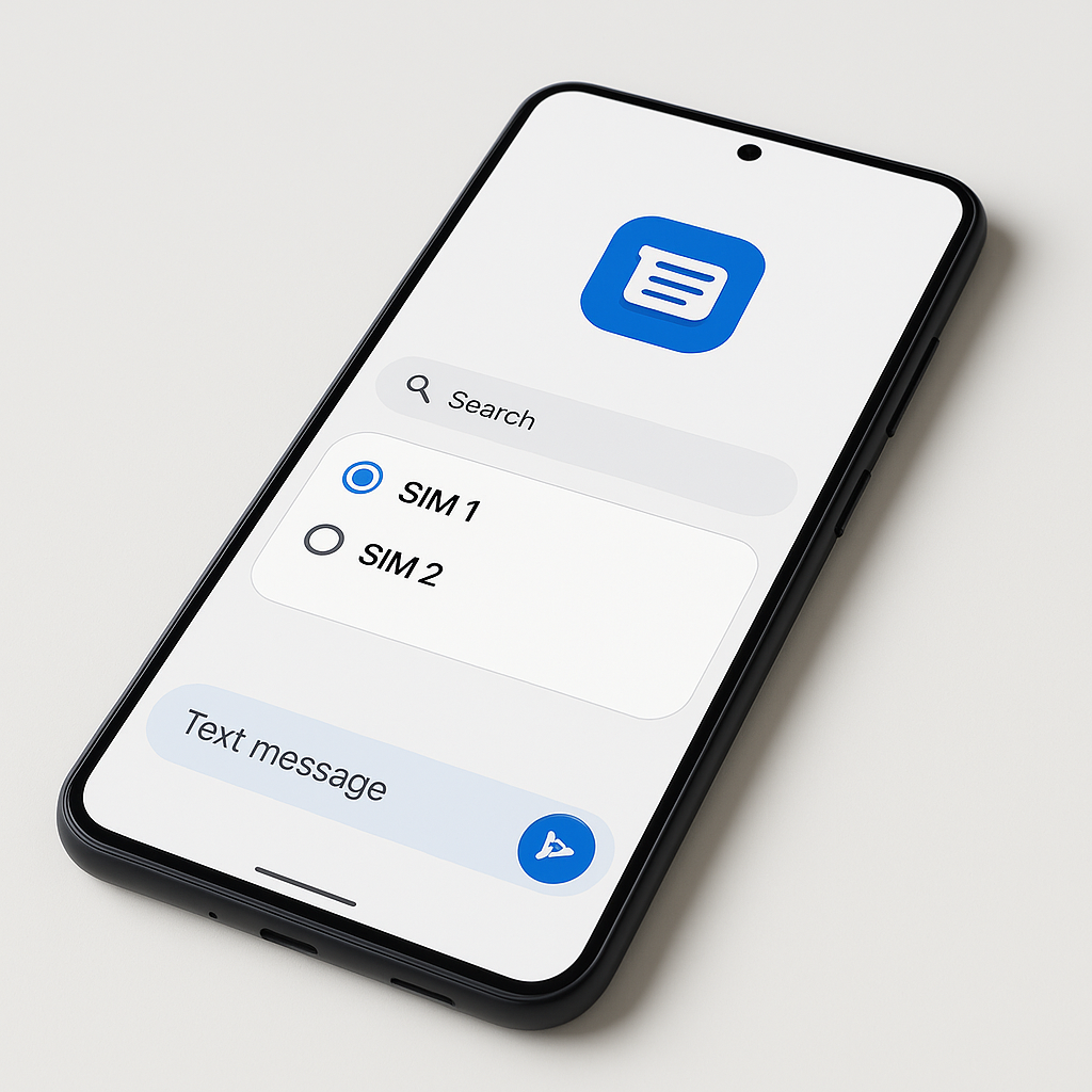 Google Messages introduce un cambio SIM più intuitivo