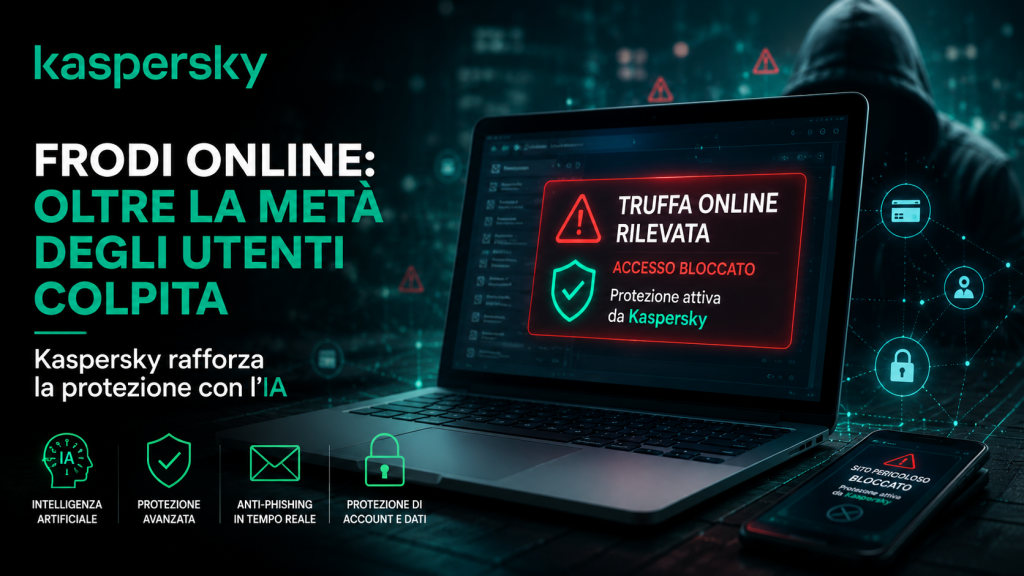 Frodi online: Kaspersky rafforza la protezione con l’IA