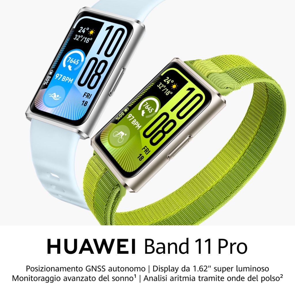 HUAWEI Band 11 debutta con GNSS e focus salute
